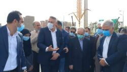 وزیر دادگستری با همراهی نماینده مردم و مسئولین منطقه از پروژه تقاطع غیر همسطح آرادان بازدید نمود
