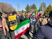 حضور اردشیر مطهری نماینده مردم در مجلس شورای اسلامی در راهپیمایی ۲۲ بهمن ماه گرمسار