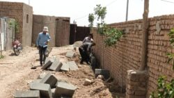 اجرای پروژه ی جدول کشی و بازسازی معابر روستای لجران